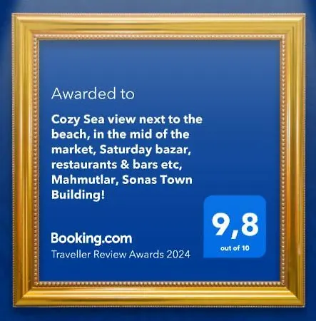 Cozy Sea View Next To The Beach, In The Mid Of The Market, Saturday Bazar, Restaurants & Bars Etc, Mahmutlar! Appartement *